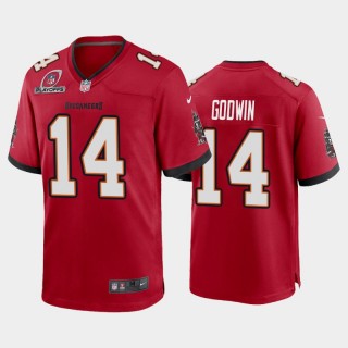 Buccaneers Chris Godwin 2021 NFL Playoffs Patch Red Game Jersey