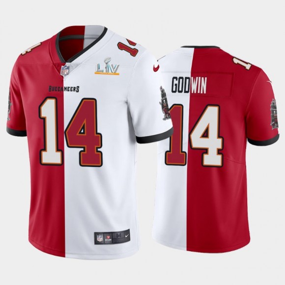 Buccaneers Chris Godwin Super Bowl LV Champions Split Limited Jersey - Red White