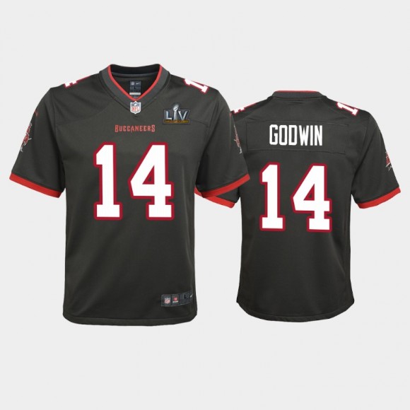 Youth Buccaneers Chris Godwin Super Bowl LV Game Jersey - Pewter