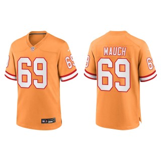 Cody Mauch Tampa Bay Buccaneers Orange Throwback Game Jersey