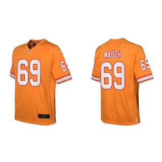 Cody Mauch Youth Tampa Bay Buccaneers Orange Throwback Game Jersey