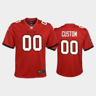 Youth Tampa Bay Buccaneers Custom Game Jersey - Red