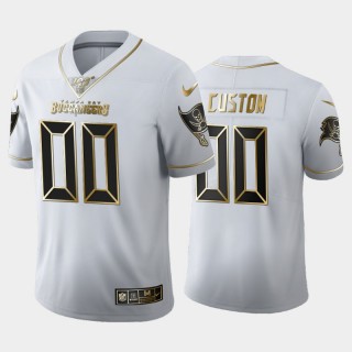 Tampa Bay Buccaneers #00 Custom White Golden Limited Jersey
