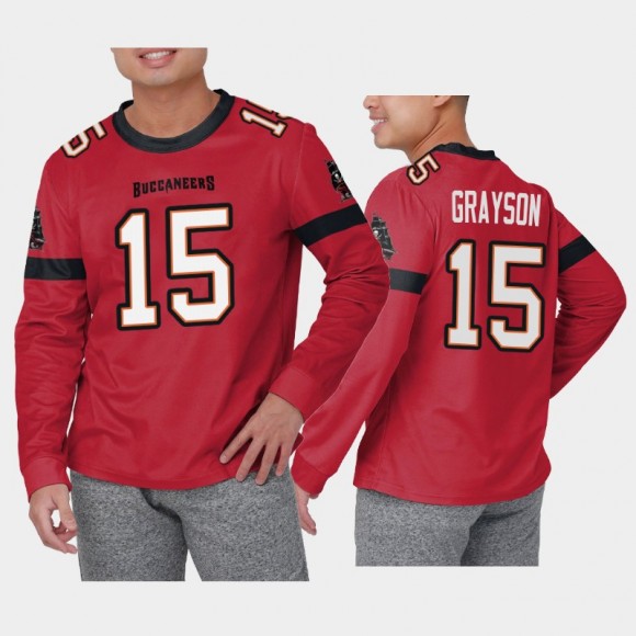 Tampa Bay Buccaneers Cyril Grayson Game Day Name Number Long Sleeve T-Shirt - Red