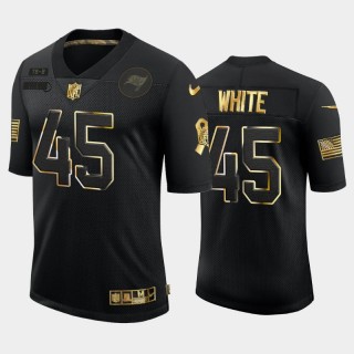 Devin White Tampa Bay Buccaneers 2020 Salute to Service Golden Limited Jersey - Black
