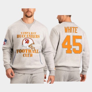 Buccaneers Devin White Throwback Gray Locker Room End Zone Sweatshirt