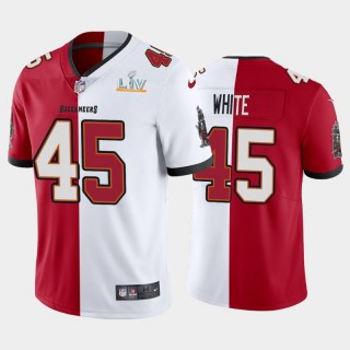Buccaneers Devin White Super Bowl LV Champions Split Limited Jersey - Red White