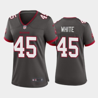 Women's Devin White Tampa Bay Buccaneers Pewter Game Jersey