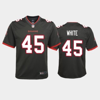 Youth Tampa Bay Buccaneers Devin White Game Jersey - Pewter