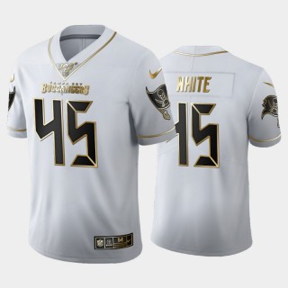 Tampa Bay Buccaneers #45 Devin White White Golden Limited Jersey