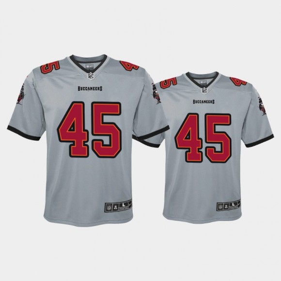 Youth Tampa Bay Buccaneers Devin White Inverted Game Jersey - Gray