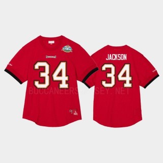 Dexter Jackson Buccaneers Super Bowl Champions Name Number Mesh T-Shirt - Red