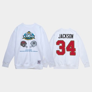 Tampa Bay Buccaneers Dexter Jackson Super Bowl XXXVII Champions White Sweatshirt