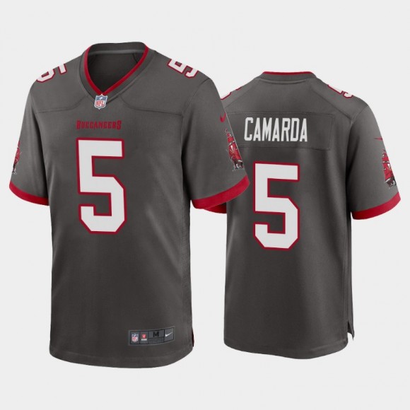 Jake Camarda #5 Buccaneers Pewter 2022 NFL Draft Alternate Game Jersey