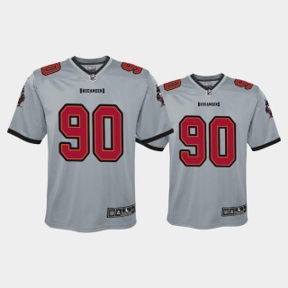 Youth Tampa Bay Buccaneers Jason Pierre-Paul Inverted Game Jersey - Gray