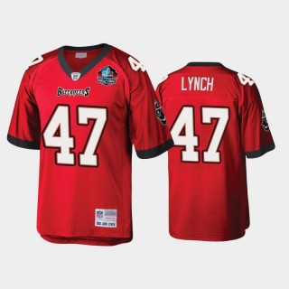 John Lynch #47 Buccaneers Hall of Fame Patch Legacy Replica Jersey - Red