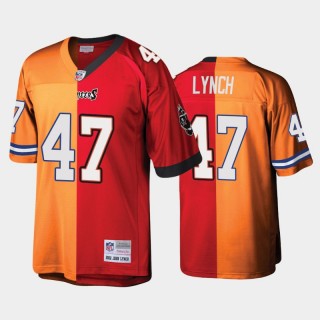 Tampa Bay Buccaneers Broncos John Lynch Split Legacy Replica Jersey - Red Orange