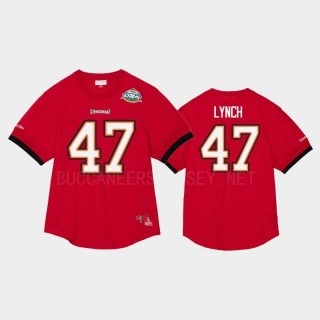 John Lynch Buccaneers Super Bowl Champions Name Number Mesh T-Shirt - Red