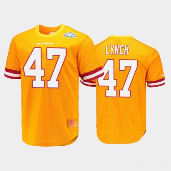 John Lynch Buccaneers Super Bowl XXXVII Champions Retired Player Name Number T-Shirt - Orange