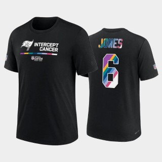 Men's Julio Jones Buccaneers Black 2022 NFL Crucial Catch Performance T-Shirt