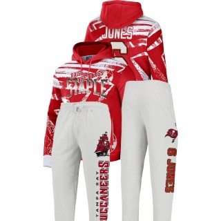 Tampa Bay Buccaneers Julio Jones Red All Over Print Hoodie Pants Set