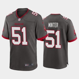 Buccaneers #51 Kevin Minter Game Jersey - Pewter