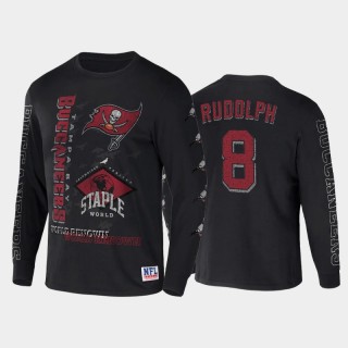 Tampa Bay Buccaneers Kyle Rudolph World Renowned Long Sleeve T-Shirt - Black