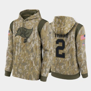 Kyle Trask Tampa Bay Buccaneers Camo 2021 Salute To Service Performance Pullover Hoodie