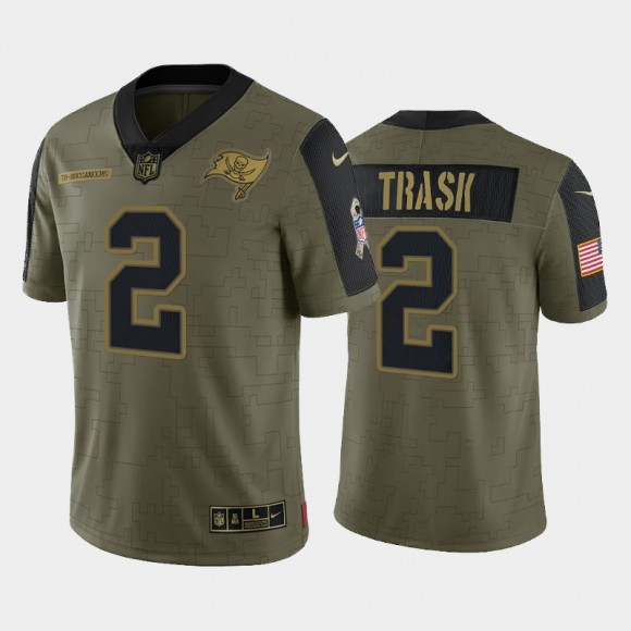 Kyle Trask Tampa Bay Buccaneers 2021 Salute To Service Limited Jersey - Olive