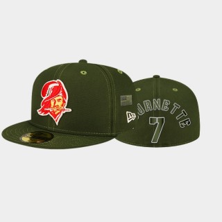 Tampa Bay Buccaneers Leonard Fournette Team Logo 59FIFTY Fitted Hat - Olive