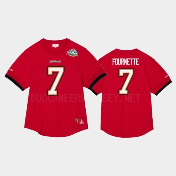 Leonard Fournette Buccaneers Super Bowl Champions Name Number Mesh T-Shirt - Red