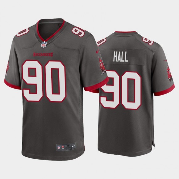 Logan Hall #90 Buccaneers Pewter 2022 NFL Draft Alternate Game Jersey