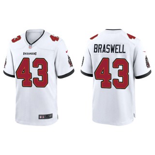 Buccaneers Chris Braswell White Game Jersey