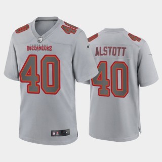 Tampa Bay Buccaneers #40 Mike Alstott Gray Atmosphere Game Retired Player Jersey