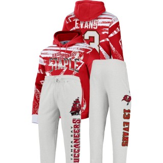 Tampa Bay Buccaneers Mike Evans Red All Over Print Hoodie Pants Set