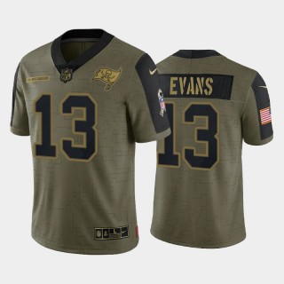 Mike Evans Tampa Bay Buccaneers 2021 Salute To Service Limited Jersey - Olive
