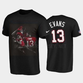 Men's Tampa Bay Buccaneers Mike Evans Black Player Graphic T-Shirt