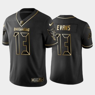 Tampa Bay Buccaneers #13 Mike Evans Black Golden Limited Limited Jersey