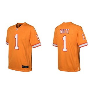 Rachaad White Youth Tampa Bay Buccaneers Orange Throwback Game Jersey