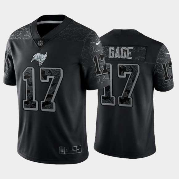 Men's Buccaneers NO. 17 Russell Gage Reflective Limited Jersey - Black
