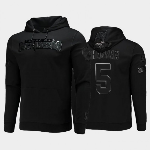 Richard Sherman Buccaneers Team Logo Pullover Hoodie - Black