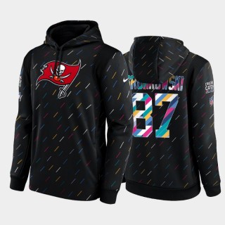 Men's Rob Gronkowski Buccaneers Charcoal 2021 NFL Crucial Catch Therma Pullover Hoodie