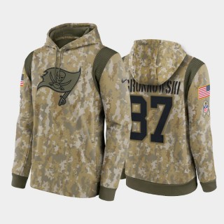 Rob Gronkowski Tampa Bay Buccaneers Camo 2021 Salute To Service Performance Pullover Hoodie