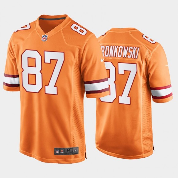 Rob Gronkowski Tampa Bay Buccaneers 2022-23 Alternate Game Throwback Jersey - Orange