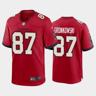 Buccaneers #87 Rob Gronkowski Game Jersey - Red