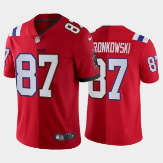 Tampa Bay Buccaneers Patriots Rob Gronkowski Split Vapor Limited Jersey - Red