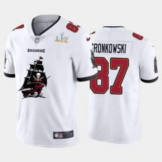 Rob Gronkowski Buccaneers White Super Bowl LV Champions Vapor Limited Jersey