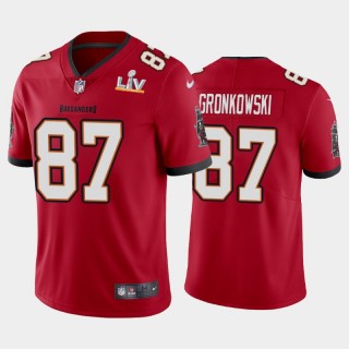 Rob Gronkowski Tampa Bay Buccaneers Red Super Bowl LV Vapor Limited Jersey