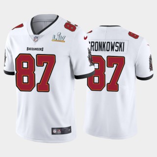 Rob Gronkowski Tampa Bay Buccaneers White Super Bowl LV Vapor Limited Jersey
