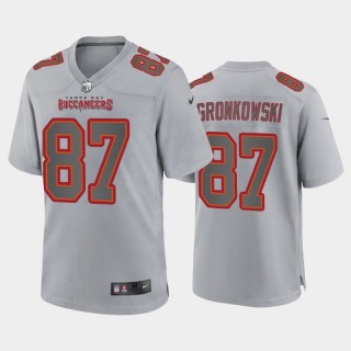 Tampa Bay Buccaneers #87 Rob Gronkowski Gray Atmosphere Game Retired Player Jersey